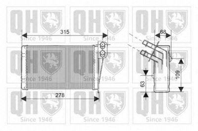 QUINTON HAZELL qhr2143 -  Теплообменник, отопление салона